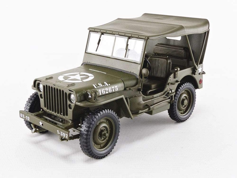 Willys Jeep 1:18, U.S. Army Green von Welly