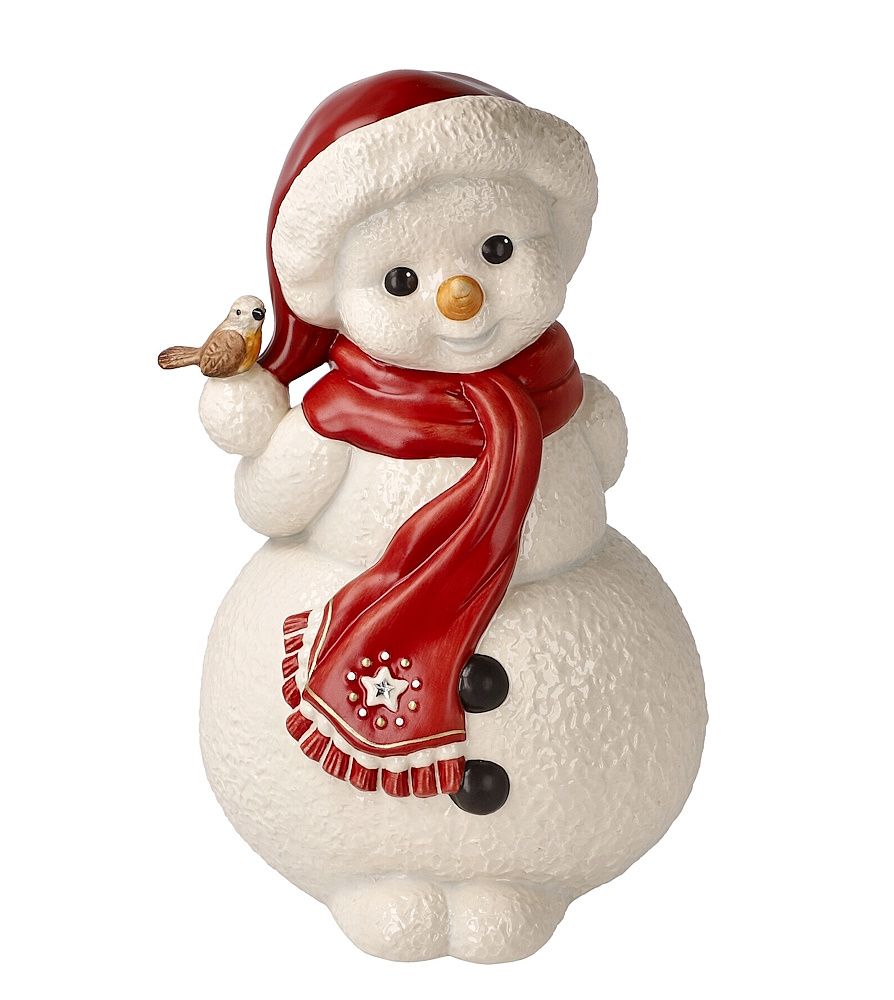 Figur Schneemann - Fröhlicher Winterfreund 22 cm