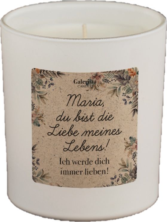 Du bist die Liebe meines Lebens - Personalisierte Duftkerze