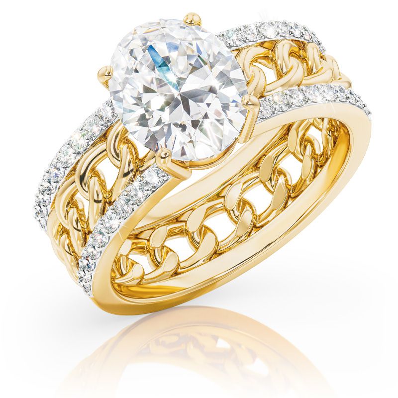 Feurige Liebe - Diamonisse Statement Ring