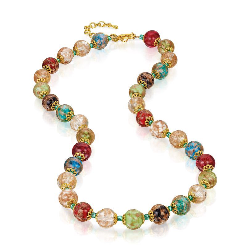 Venezianischer Traum echten Galerista Schmuck Murano mit - - Halskette Perlen